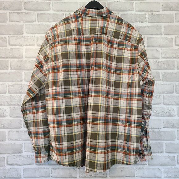 Eddie Bauer Classic Fit Plaid Button Up Shirt Long Sleeve 2XL - Picture 3 of 8